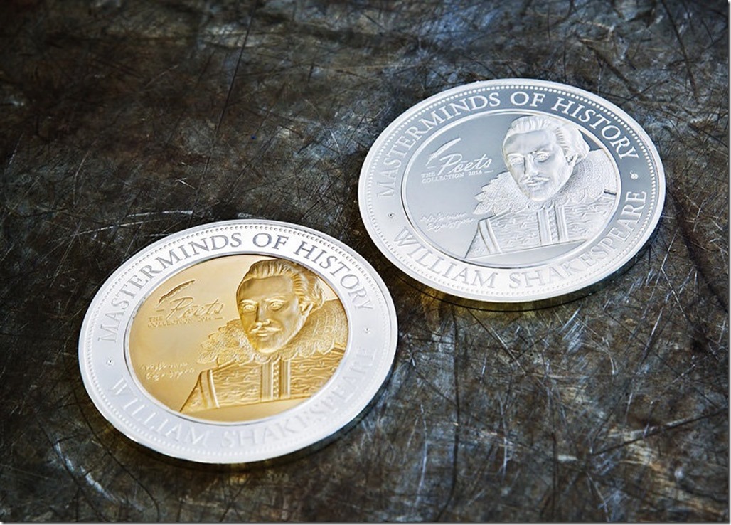 Luxus Münze Masterminds of History - Silber und Gold Edition